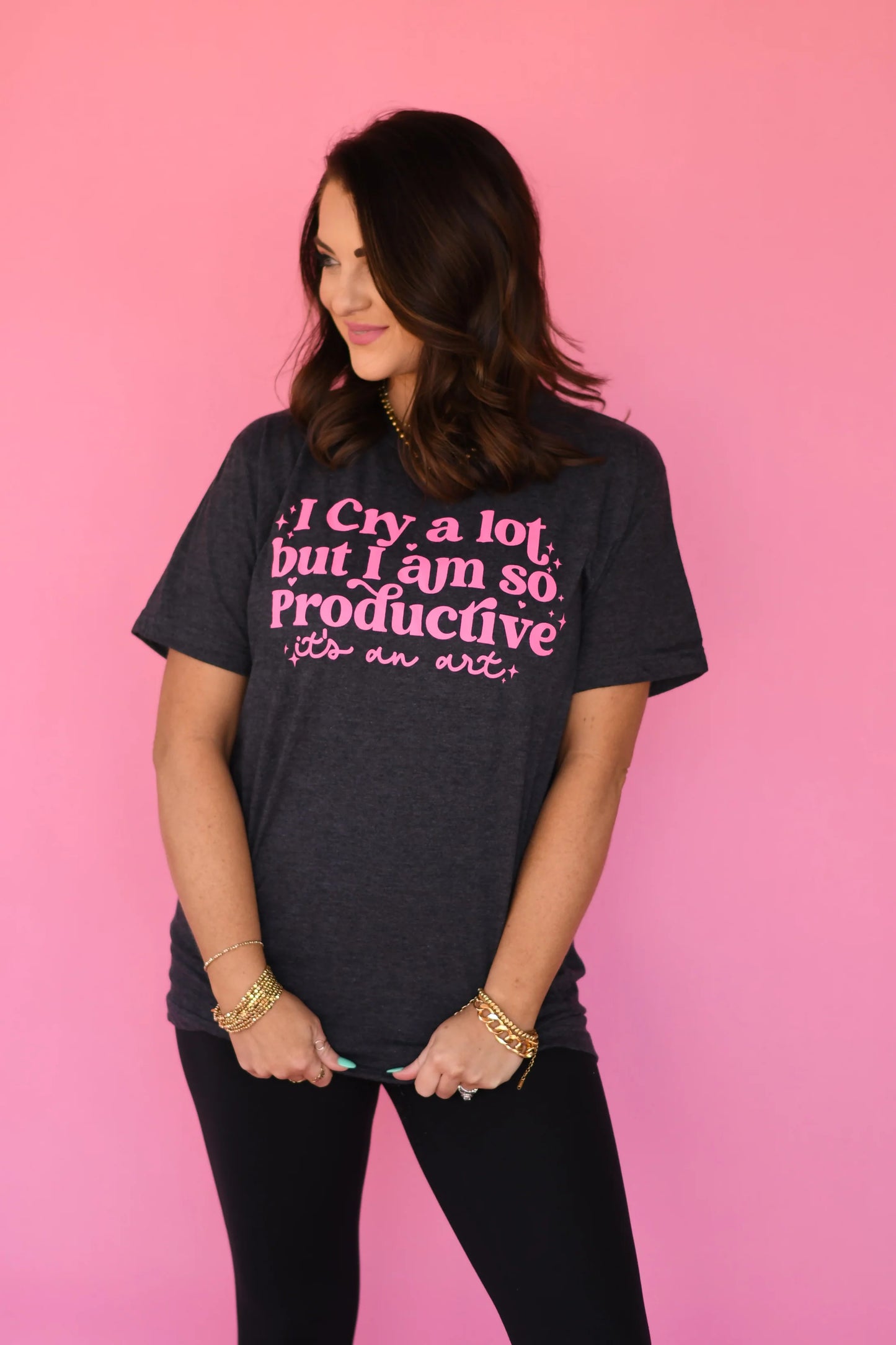 I Cry A Lot But I’m So Productive Tee