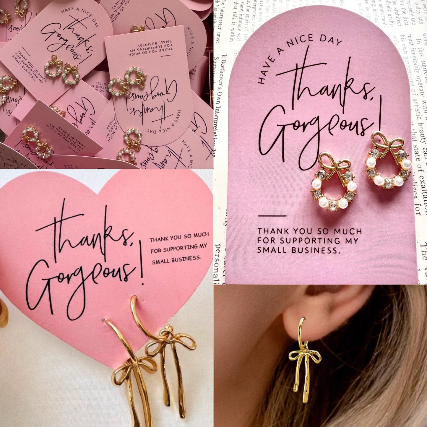 Black Friday Deal | BOW & WREATH EARRINGS