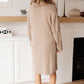 Bundled Beauty Turtleneck Sweater Dress