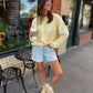 SUNNY Stripe Sweatshirt - Large Only!