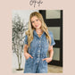 Elsie High Rise Double Button Wide Leg Jeans