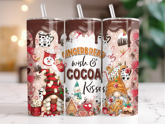 Gingerbread Wishes & Cocoa Kisses Tumbler