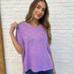 Basically Flowing Dolman Sleeve Top in B Lavender