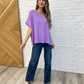 Basically Flowing Dolman Sleeve Top in B Lavender