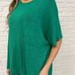 Basically Flowing Dolman Sleeve Top in Kelly Green