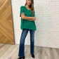 Basically Flowing Dolman Sleeve Top in Kelly Green