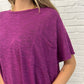 Basically Flowing Dolman Sleeve Top in Lt Plum