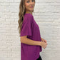 Basically Flowing Dolman Sleeve Top in Lt Plum