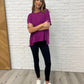 Basically Flowing Dolman Sleeve Top in Lt Plum