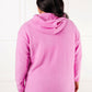 Basically My Favorite Hooded Pullover in Bright Mauve