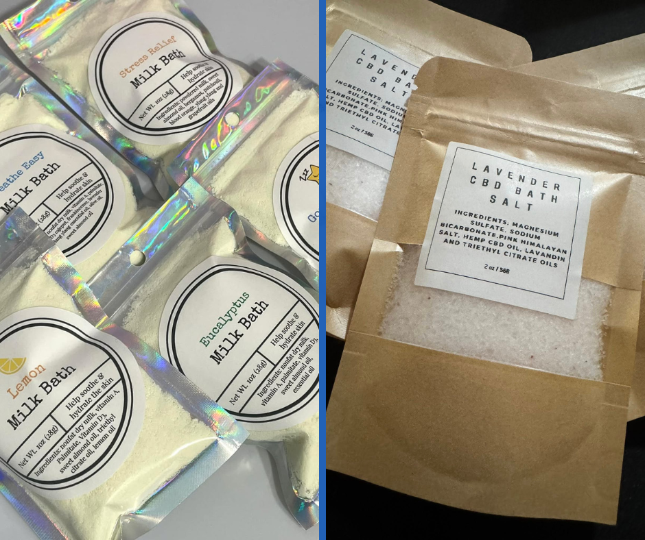 Milk Bath Soaks & C•B•D Bath Salts