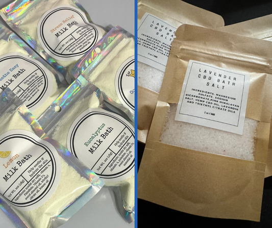 Milk Bath Soaks & C•B•D Bath Salts