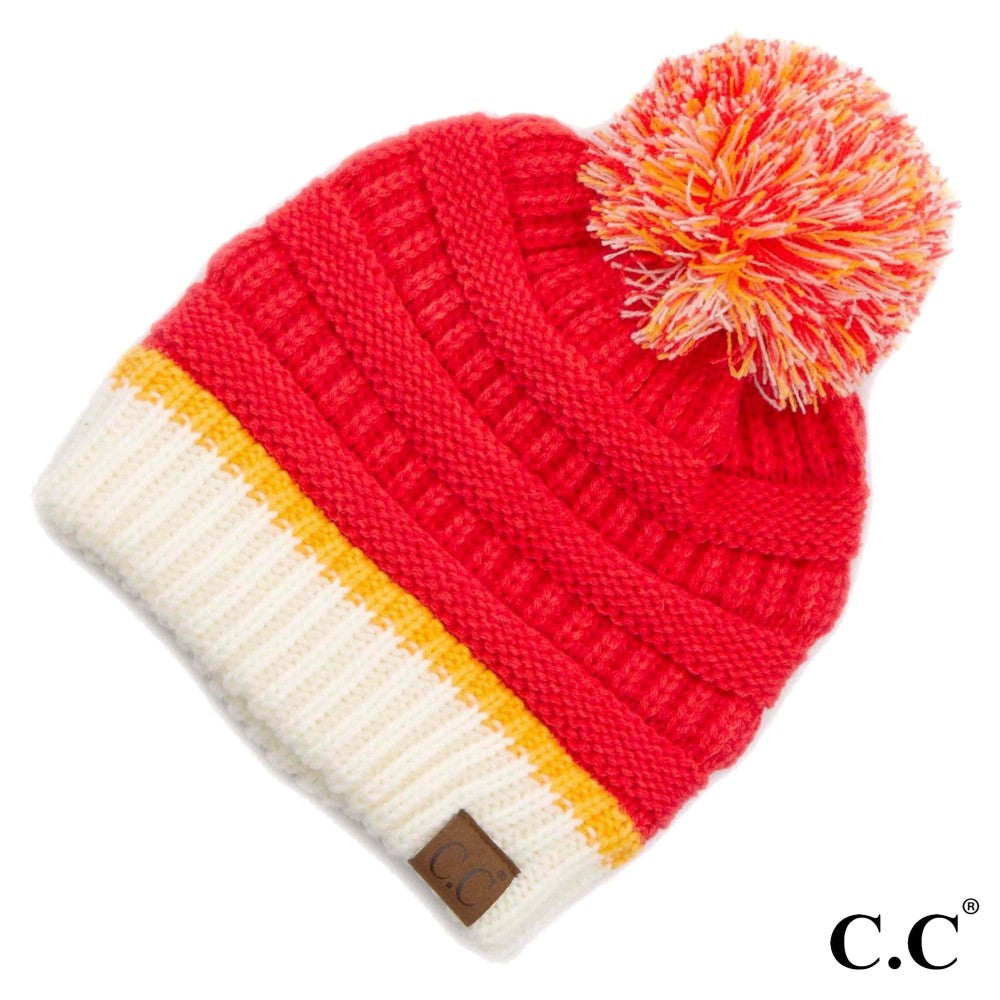 Game Day Pom Beanies