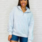 Bonbon Delight Half Zip Pullover in Grey