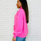 Bonbon Delight Half Zip Pullover in Pink
