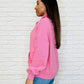 Bonbon Delight Half Zip Pullover in Pink