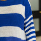 Casual Chaos Drop Shoulder Sweater in Royal Blue