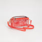 Clear Vegan Crossbody Wristlet Clutch