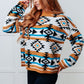 Desert Vibes Geometric Striped Sweater