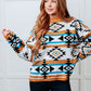 Desert Vibes Geometric Striped Sweater