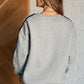 Don't Get Stuck Stripe Detail Sweatshirt