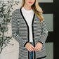 Finagle Your Way Striped Cardigan