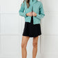 Fit Happens Nylon Tennis Jacket in Tidal Wave