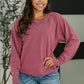 For the Experience Relaxed Pullover in Cabernet