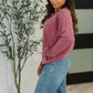 For the Experience Relaxed Pullover in Cabernet