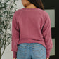 For the Experience Relaxed Pullover in Cabernet