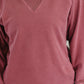 For the Experience Relaxed Pullover in Cabernet