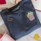 Fries Before Guys Embroidered Sweatshirt