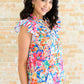 Get Out of Town Ruffle Sleeve Top -3/31/2025