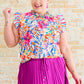 Get Out of Town Ruffle Sleeve Top -3/31/2025
