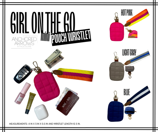 Girl On The Go Mini Pouch Wristlet | Ready To Ship