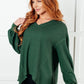 Good Things Are Coming V-Neck Top in Green