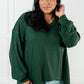 Good Things Are Coming V-Neck Top in Green