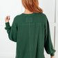 Good Things Are Coming V-Neck Top in Green