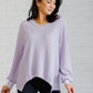 Good Things Are Coming V-Neck Top in Lavender