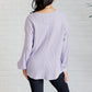 Good Things Are Coming V-Neck Top in Lavender