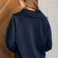 Hamptons Travel Half Zip Pullover in Navy