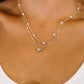 Heart of Gold Pendant Necklace Layered Set in Gold
