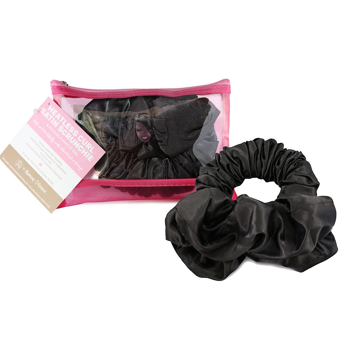 Satin Heatless Curl Hair Scrunchie