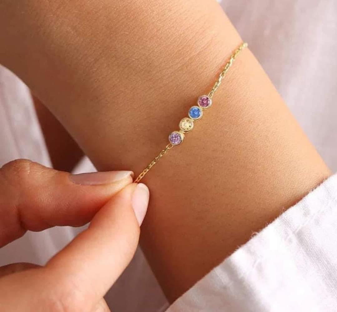 Birthstone Bracelet + 1 Stone