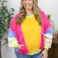 Colorblock Plus Size Sweatshirt LT