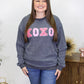 Corded Sequin XOXO Crewneck LT