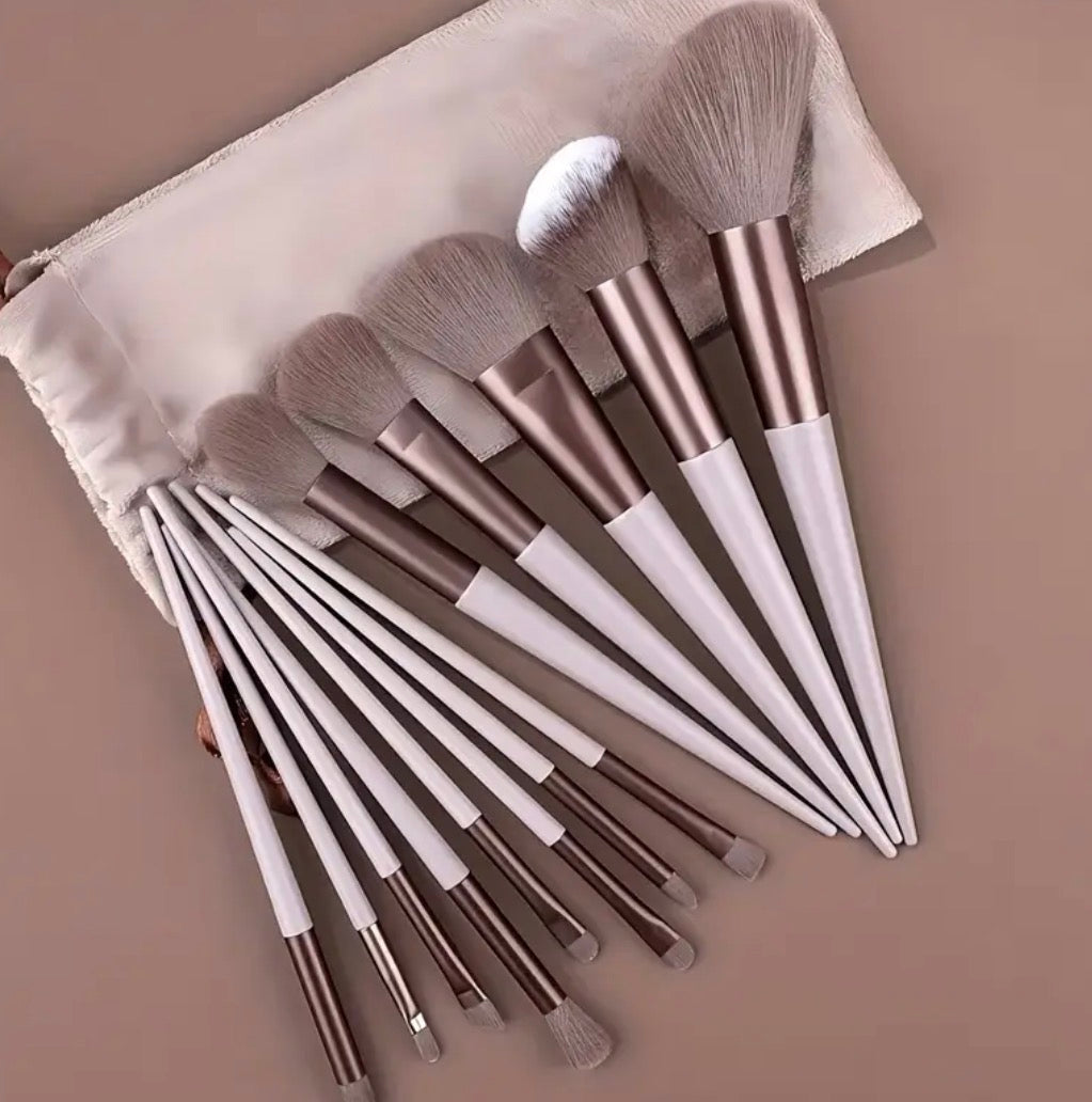 13 Pc Makeup Brush Set