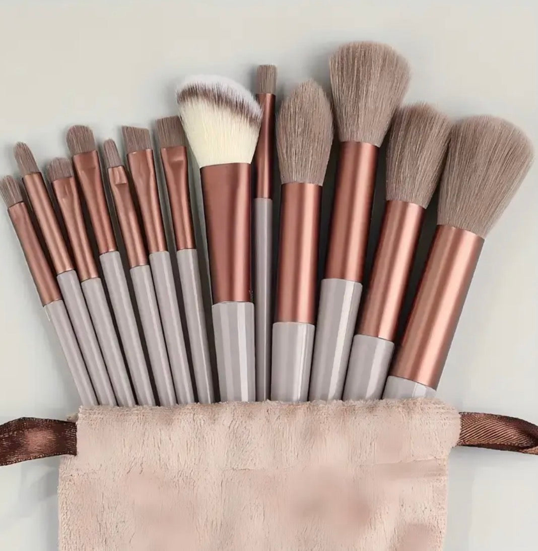13 Pc Makeup Brush Set