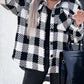 Black and White Plaid Shacket LT