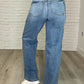 Karis High Rise Vintage Wash Retro Wide Leg